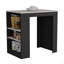 Îlot de cuisine, table de bar de cuisine H 36 po, 3 tablettes latérales-662739538-637946214