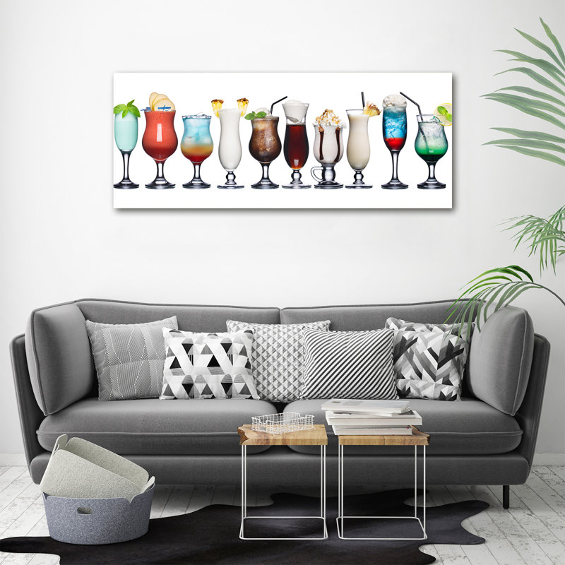 A Set of Drinks 1 Piece Wrapped Canvas Wall Art
