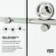 Porte de douche coulissante sans cadre avec verre transparent 3/8 po l 48-52 po x H 76 po Cass-55865527