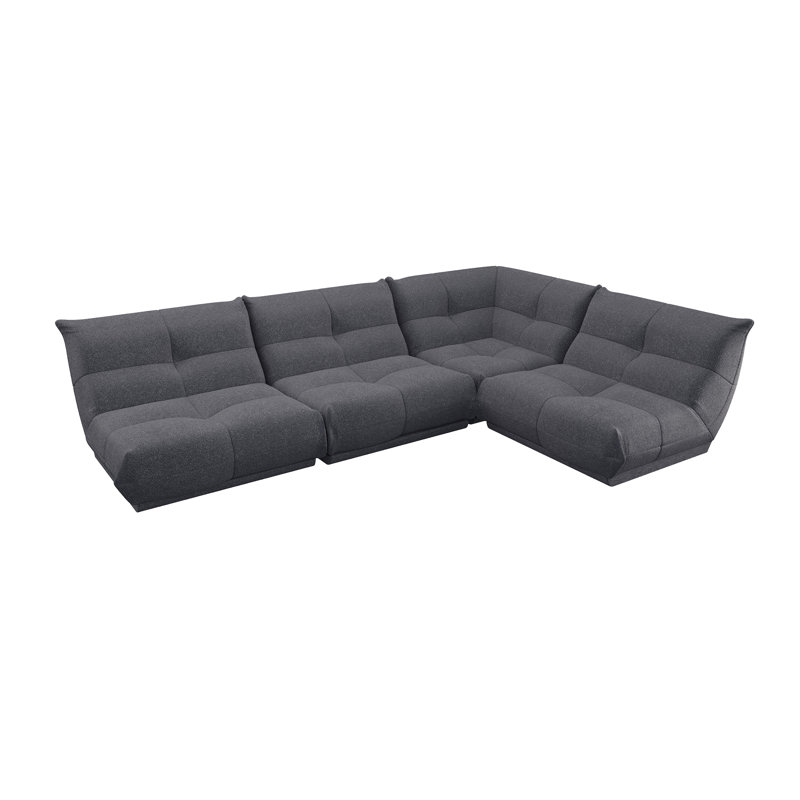 Grand Right Corner Sofa, Anthracite, Right Hand Facing