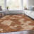 Premium Machine Washable Prisco Terracotta Rug-218540451