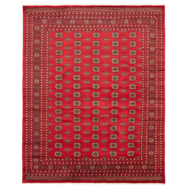 Tapis rouge Finha Peshawar Bokhara 7 pi 10 po x 9 pi 10 po