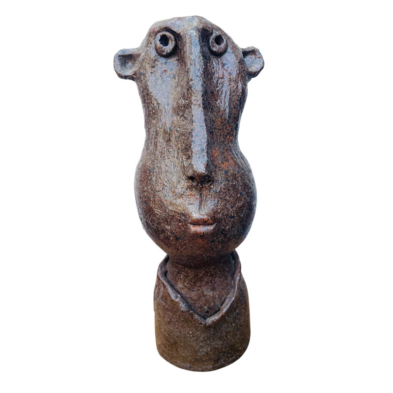 Whimsical Ceramic Bust