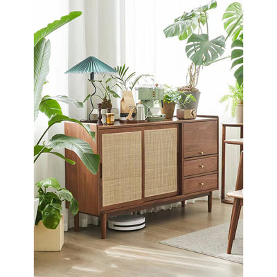 New Chinese Style Rattan Zen Themed Display Case
