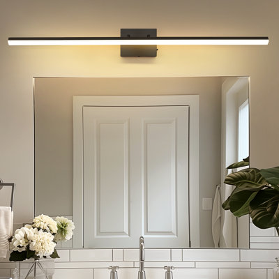 Éclairage pour meuble-lavabo intégré 48 po à 1 lumière 24 W à DEL 48 po, applique murale pour salle de bain, barre d'éclairage moderne pour miroir et maquillage