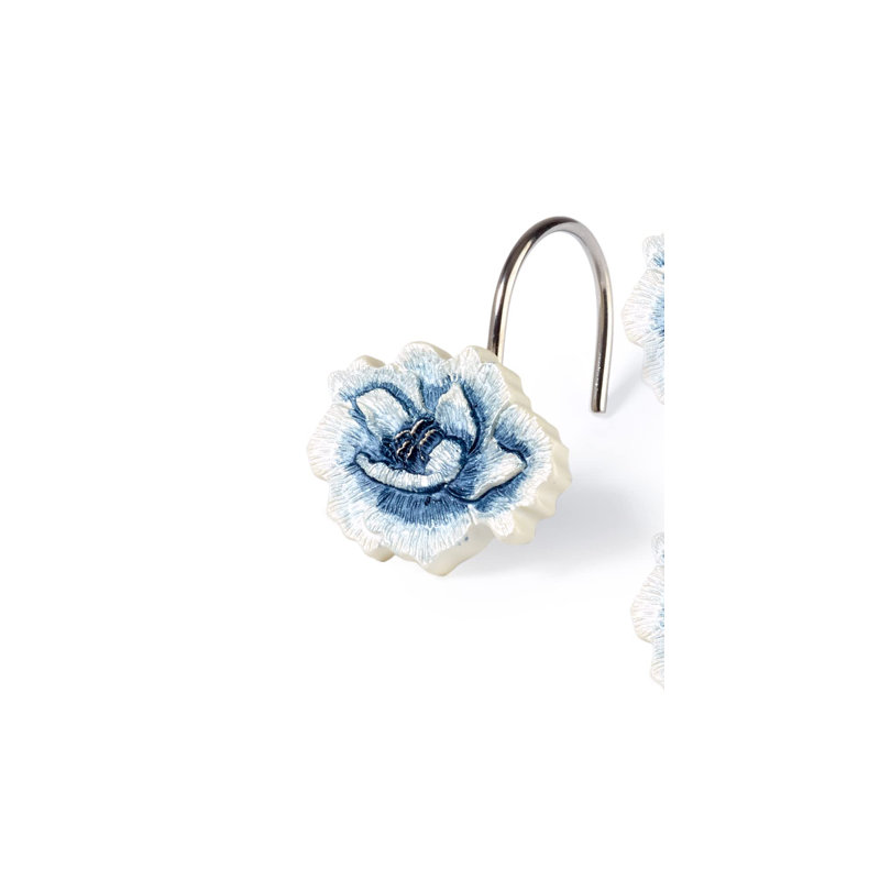 Rose, Shower Hooks, Blue