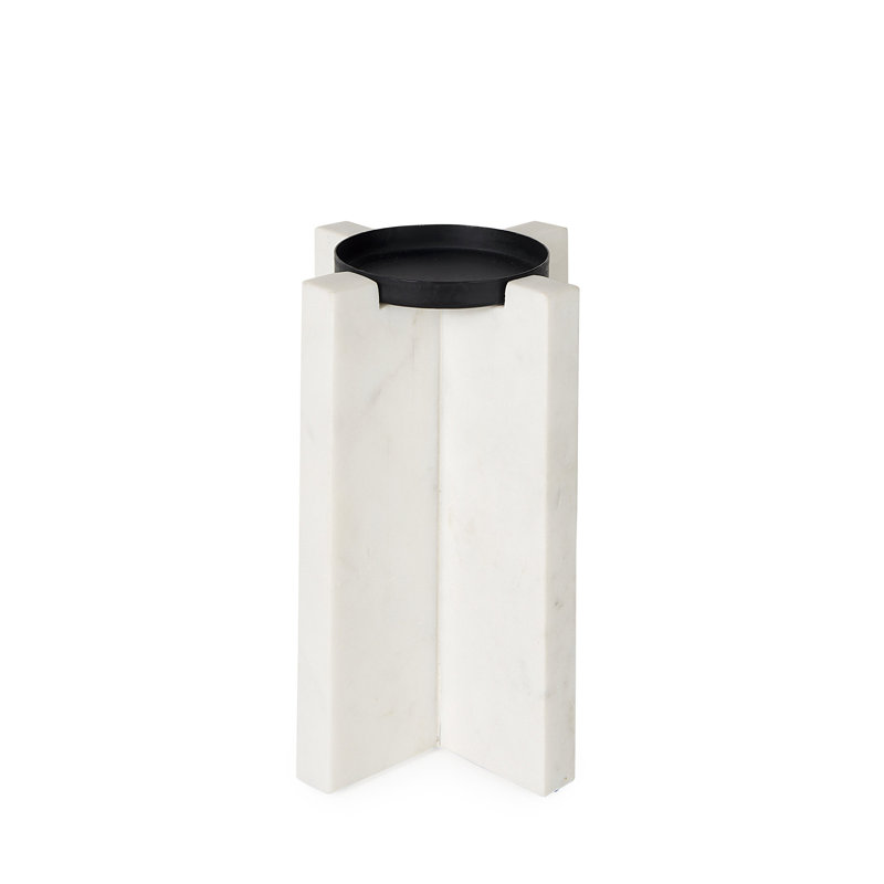 Pilier de table Ayante, H 8 po x l 3,5 po x P 5,5 po