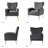 Tonas Upholstered Wingback Chair-1888499740