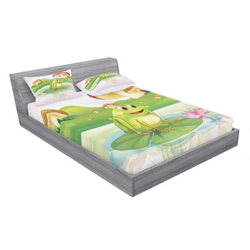 Microfiber Sheet Set, Queen Sheet Set with Fitted Sheet