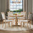 5 - Piece Pedestal Dining Set-1051845927