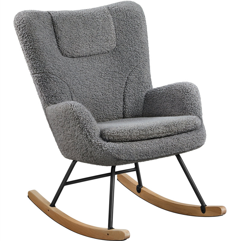 Virginie Upholstered Accent Chair, Dark grey