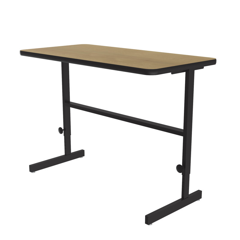 Bureau pour travailler debout en stratifié haute pression, Érable Fushion, H 34 po x l 48 po x P 24 po