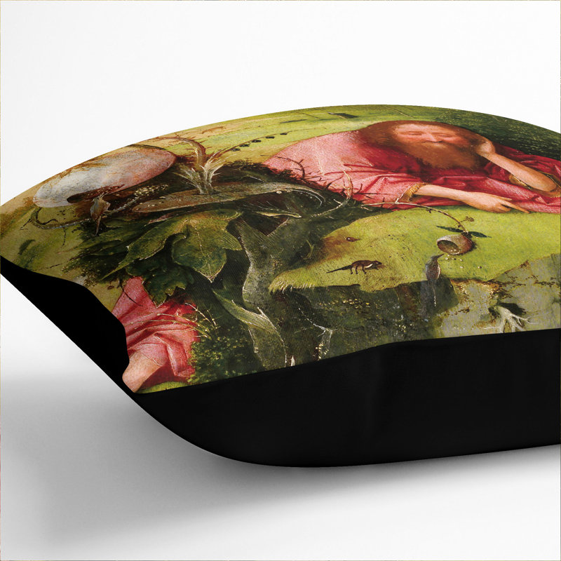 Square Cushion, 40cm H x 40cm W x 15cm D, Black