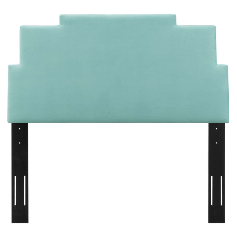 Tête de lit en velours Performance Modway Kasia, Simple, Menthe