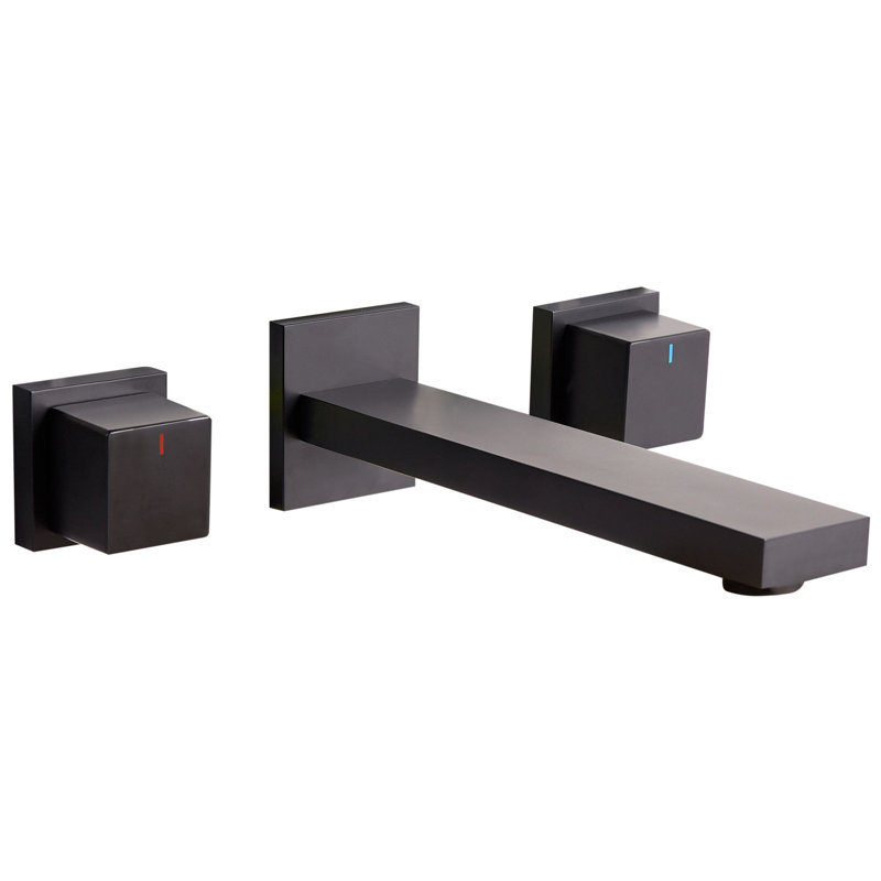 Wall Mounted Basin Mixer Tap PAILON, Black