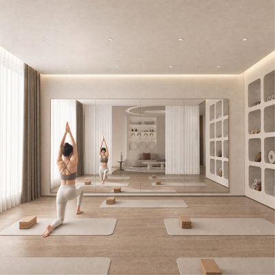 Miroir de salle de gym à domicile L 72 po x l 36 po - 1 grand miroir de corps entier sans cadre pour l'entraînement, le yoga, le garage, la chambre à coucher et la danse
