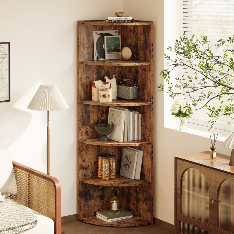 Arhab Corner Bookcase | Stylish Storage Solution