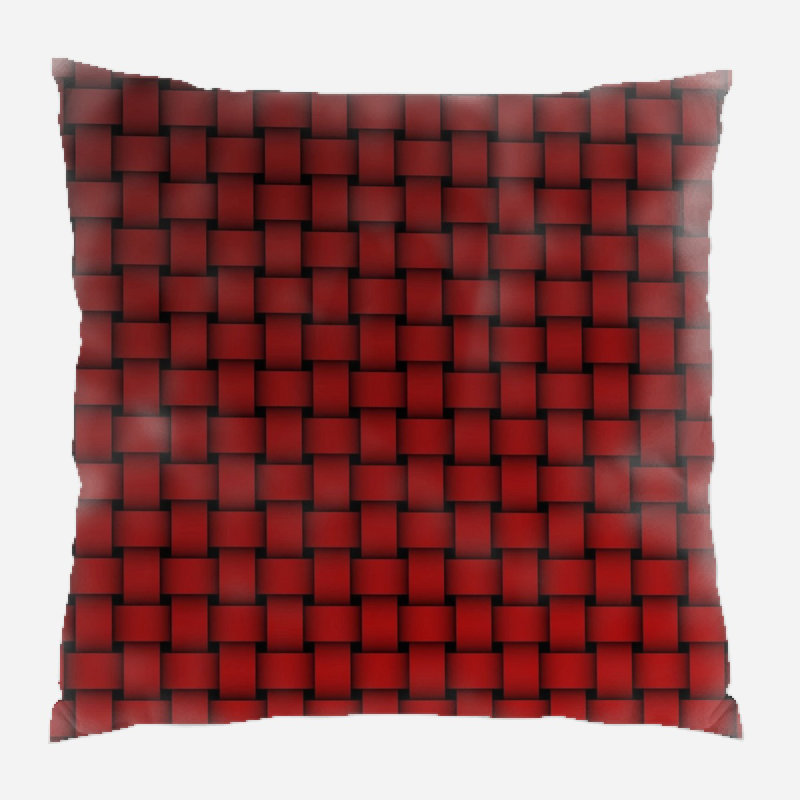 Geometric Microsuede Reversible Throw Pillow