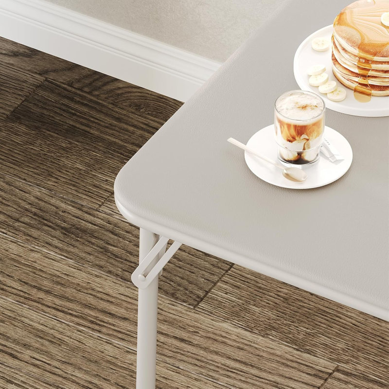 Folding Table, Beige