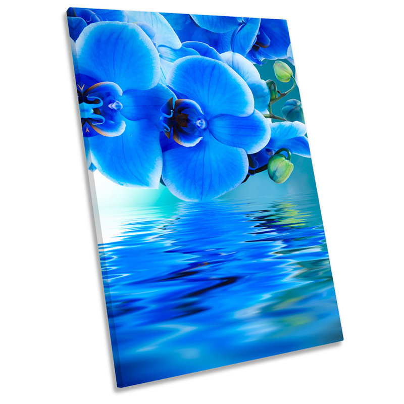 X0092 Floral Flower Reflection - Wrapped Canvas Print, 45.7cm H x 30.5cm W x 2cm D