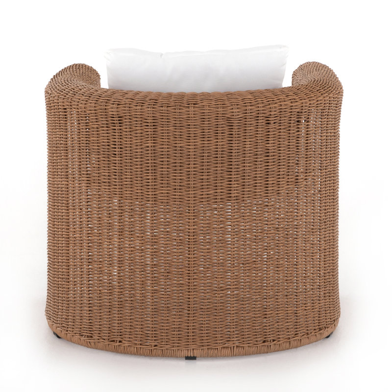 Tucson Outdoor Lounge Chair, Dark Brown