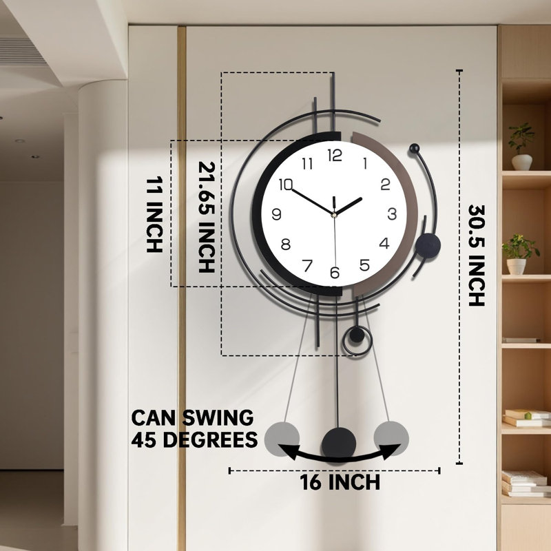 Wall Clock With Pendulum