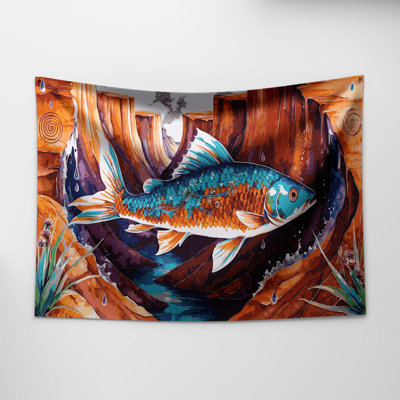 Tapisserie murale Southwestern Animals Fish 27