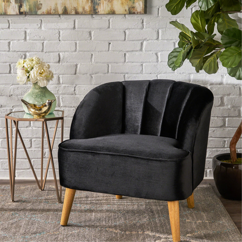 Chaise en velours de fabrication moderne et durable, à la mode et confortable