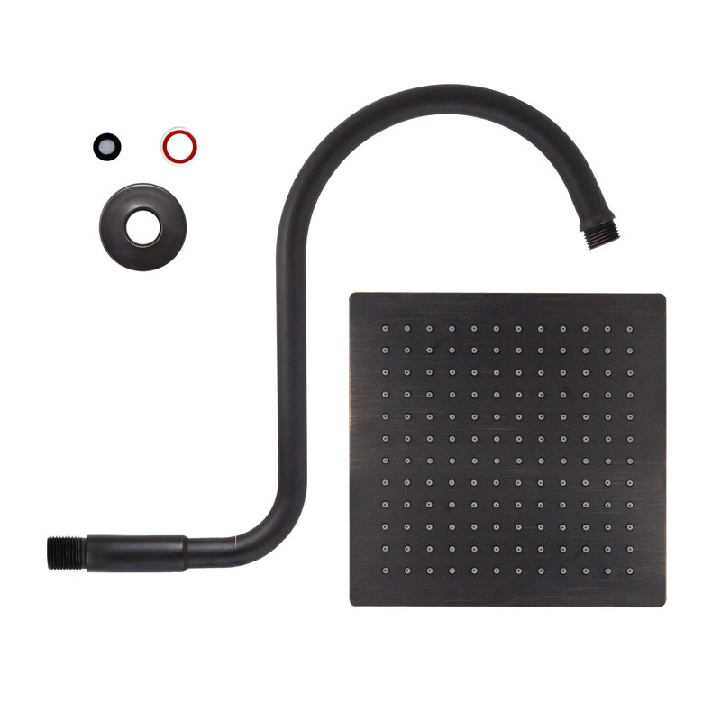 Rain Rain Shower Head 1.75 GPM GPM with Aerating, Rubbed Bronze