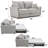 Cadnite Upholstered Sofa with Sleeper in Gray