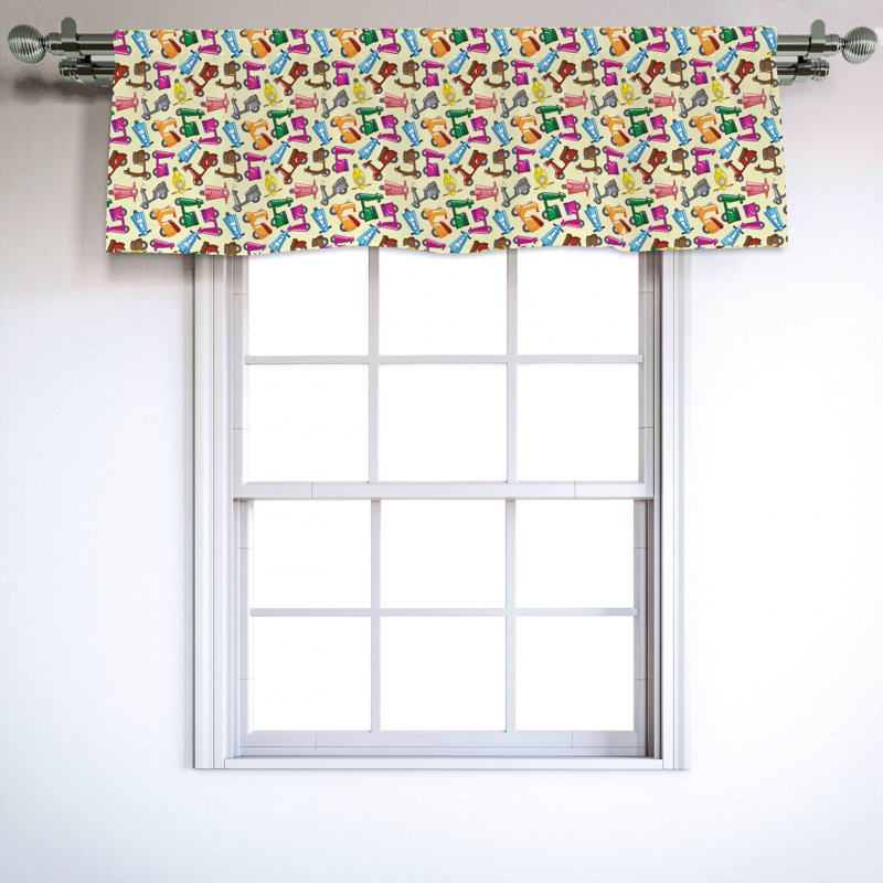 Sateen Ruffled Window Valance