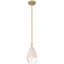 Luminaire suspendu 1 lumière Ombre - Finition laiton antique-1455927291