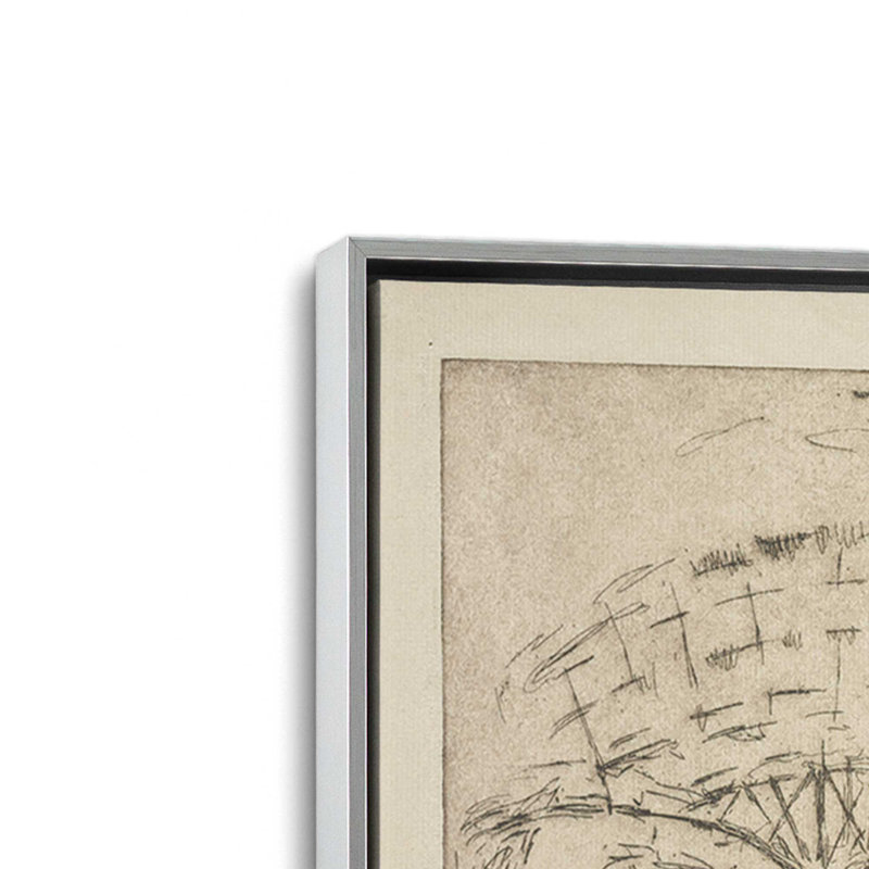 «Penn Station» par Stellar Design Studio, reproduction d'art, L 24 po x H 32 po, Toile avec cadre, Argent