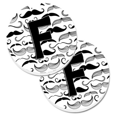Sous-verre voiture moustache initial