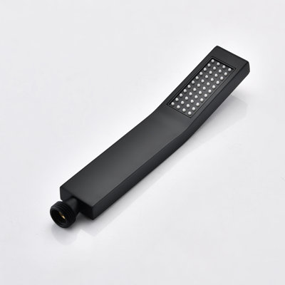 Système de douche de plafond monté sur le modèle - tête de 10 po et à main, laiton, imitation de pluie naturelle Mimics, buse autonettoyante, compatible avec les raccords de tuyaux standard américains avec tête à main,