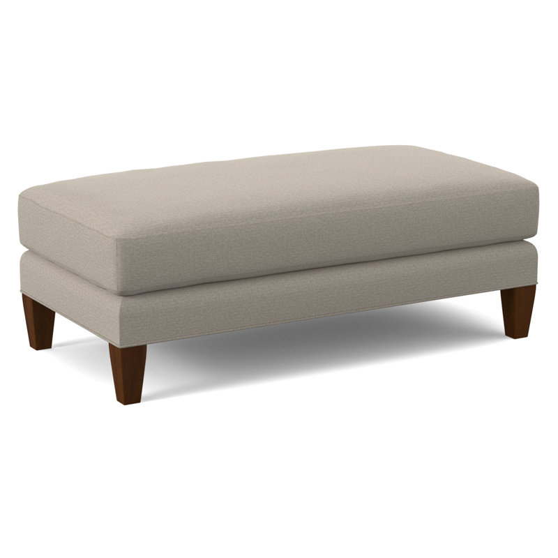 Celeste 48" Upholstered Cocktail Ottoman, Beige Performance Fabric; 0851-73, Pumice