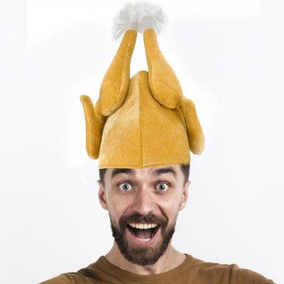 PMU Thanksgiving Party Costume Accessories Cooked Turkey Plush Hat 1pkg Pkg1 PMU Thanksgiving Party Costume Accessories Cooked Turkey Plush Hat 1pkg Pkg1