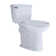 Sounor Extra Tall Two Piece Toilet with 21 inches Elongated Bowl Single 1.28 GPF Front Flush