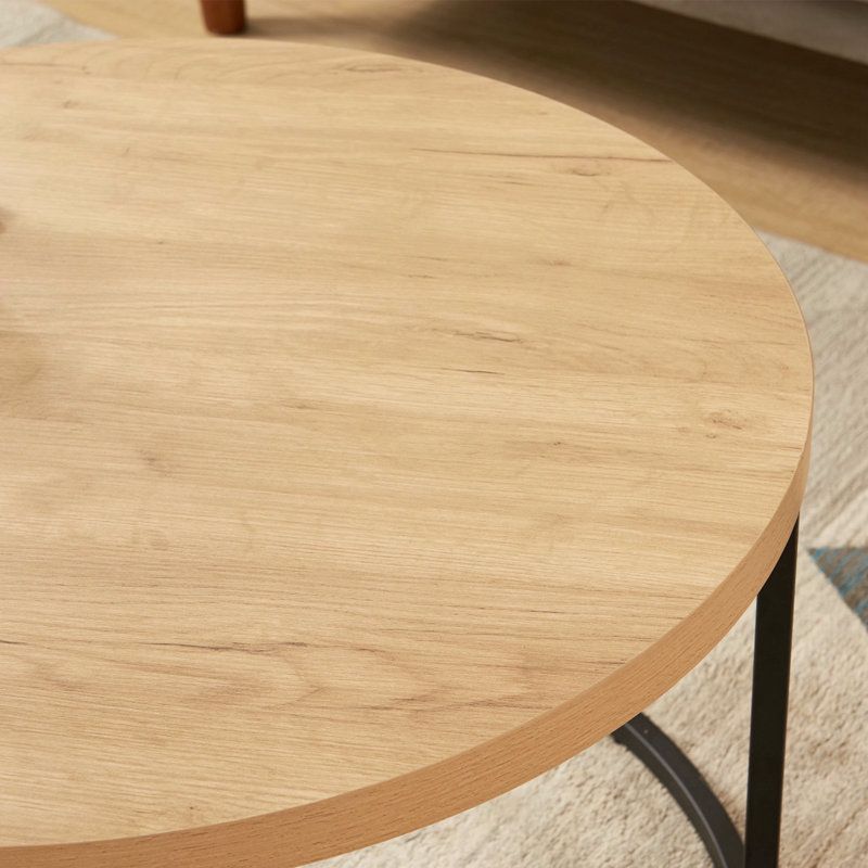 Table basse ronde de 31,5 po pour le salon