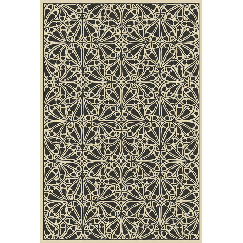 Hawarden Vinyl Indoor Rug, Rectangle 3' x 5'