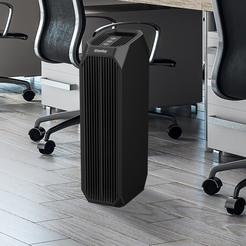 Purificateur d'air avec filtre HEPA, Noir
