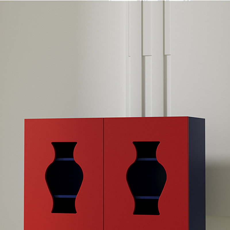 Armoire d'appoint Living Room, Vin rouge