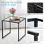 Nechelle Glass Top Sled End Table