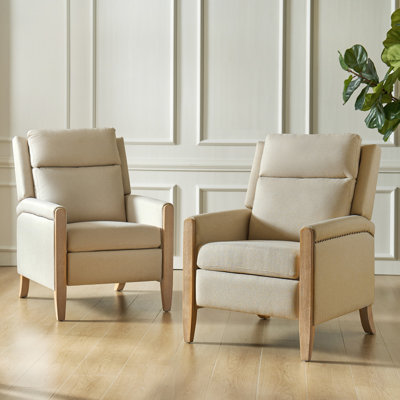 Terren 28.74" Wide Upholstered Push Back Recliner