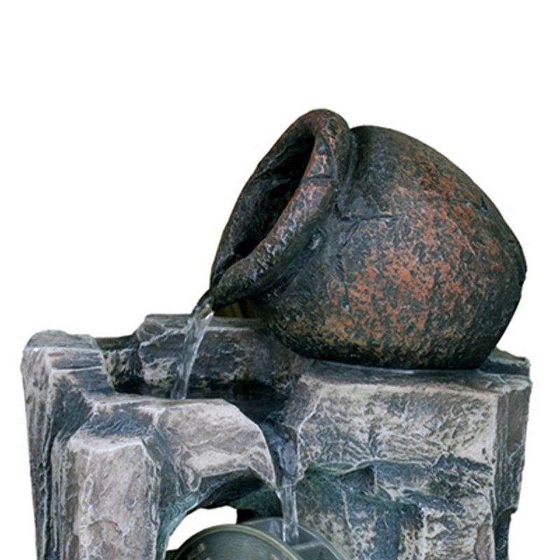 Fontaine en résine avec lumière Ethelann