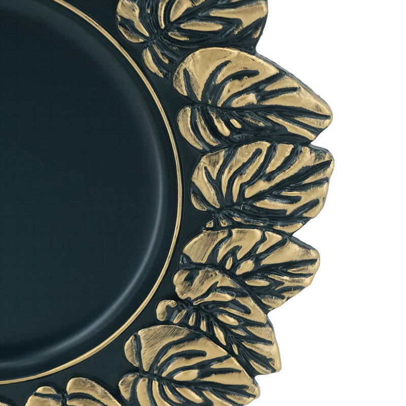 Ensemble de 8 assiettes de présentation en plastique, D 14 po