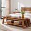 Solid Wood Storage Bench