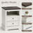 Farmhouse Nightstand with Charging Station, Side Table for Bedroom, Living Room-1800295011-1800295006