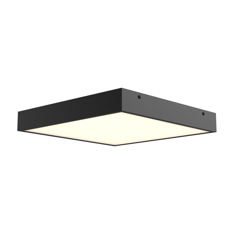 Sydney LED Flush Mount, 2" H x 14.25" W x 14.25" D, Matte Black