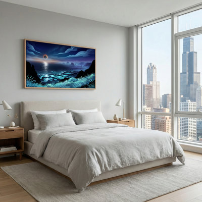 «Night Ocean», ensemble de 1 reproduction d'art sur toile